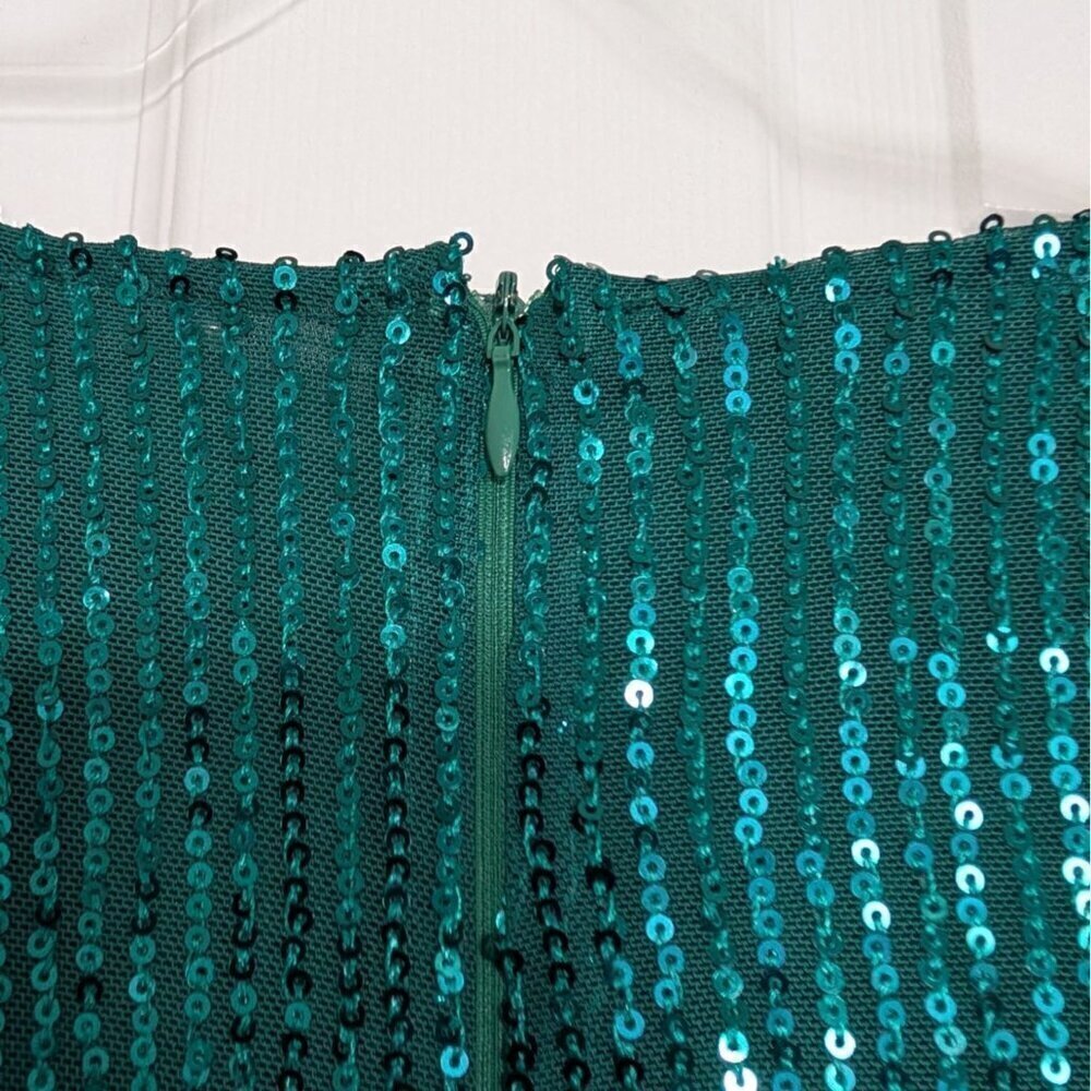 NEW Ivy City Sequin Jagger Dress Womens Size 3X Green Christmas Holiday Party - Picture 12 of 14